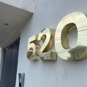 Numero Residencial Gold